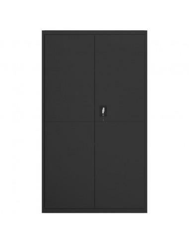 Armadio Classificatore Nero 105x40x180 cm in Acciaio