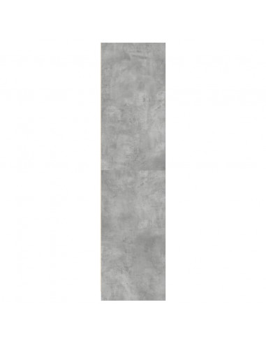 Armadio Grigio Cemento 100x50x200 cm in Legno Multistrato