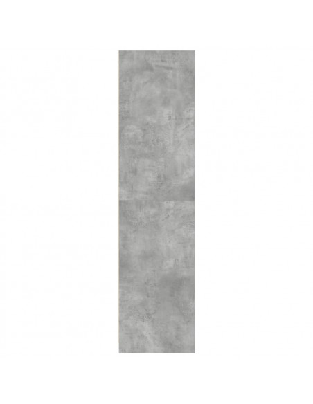 Armadio Grigio Cemento 100x50x200 cm in Legno Multistrato