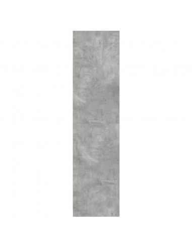 Armadio Grigio Cemento 100x50x200 cm in Legno Multistrato