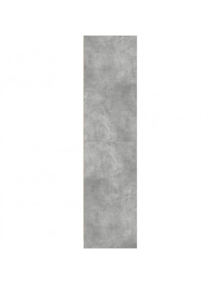 Armadio Grigio Cemento 50x50x200 cm in Legno Multistrato