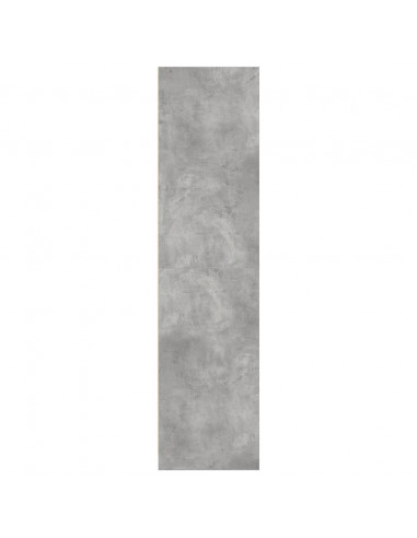 Armadio Grigio Cemento 80x50x200 cm in Legno Multistrato