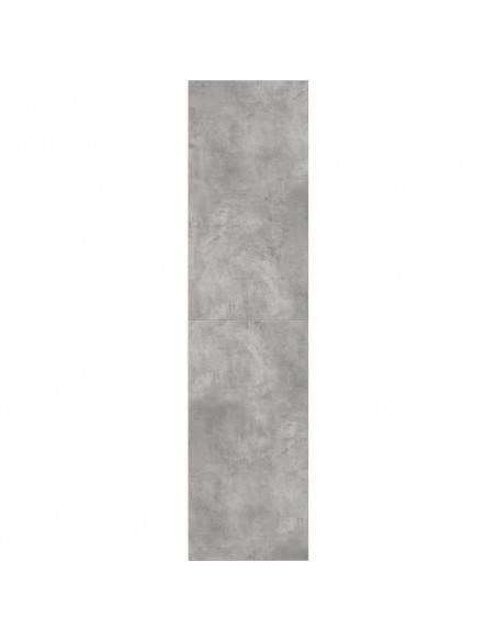Armadio Grigio Cemento 80x50x200 cm in Legno Multistrato