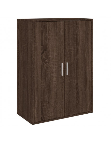 Credenze 2 pz Rovere Marrone 60x31x84 cm in Legno Multistrato