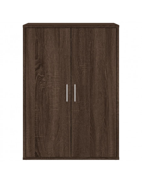Credenze 2 pz Rovere Marrone 60x31x84 cm in Legno Multistrato