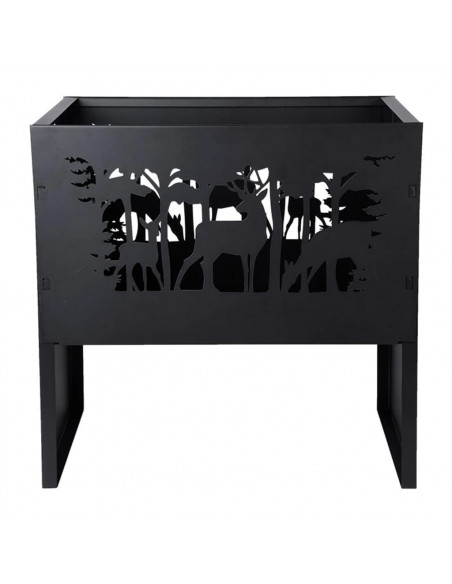 Esschert Design Braciere Cervo Rettangolare