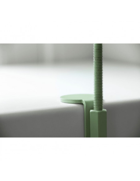 Esschert Design Vassoio per Piante con Morsetto Rotondo Verde M