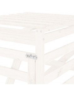 Estensione Copribidone Bianco in Legno Massello di Pino