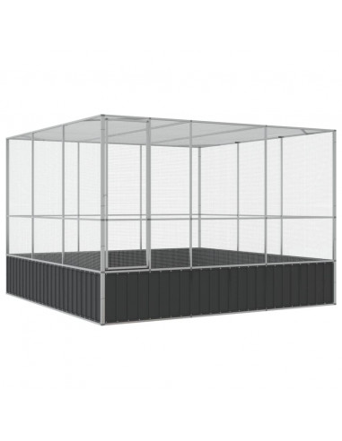 Voliera Argento 311x307x212 cm in Acciaio
