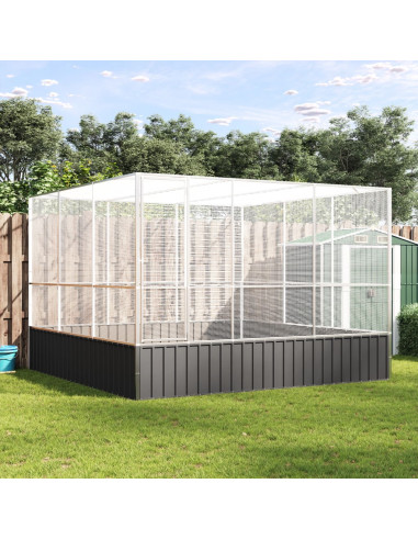 Voliera Argento 311x307x212 cm in Acciaio