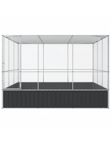 Voliera Argento 311x307x212 cm in Acciaio