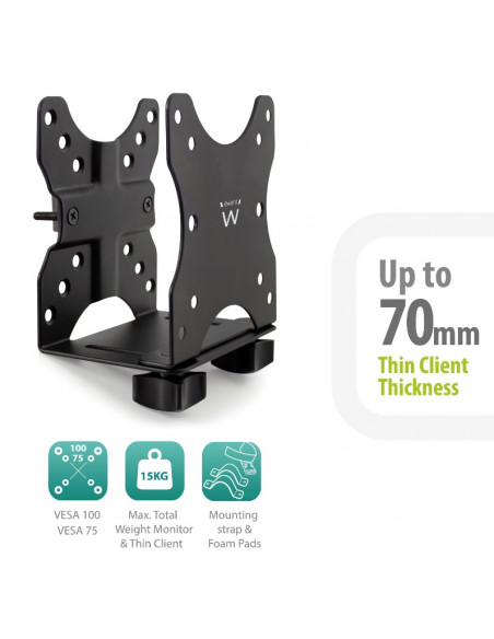 Ewent EW1517 base e supporto per PC/workstation All-in-One 5 kg Nero