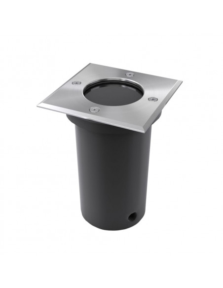 Faretti a Incasso per Esterno Set 3 pz Quadrati
