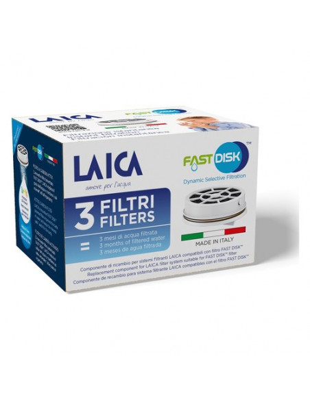 Filtri caraffa Laica FD03A Fast Disk White White