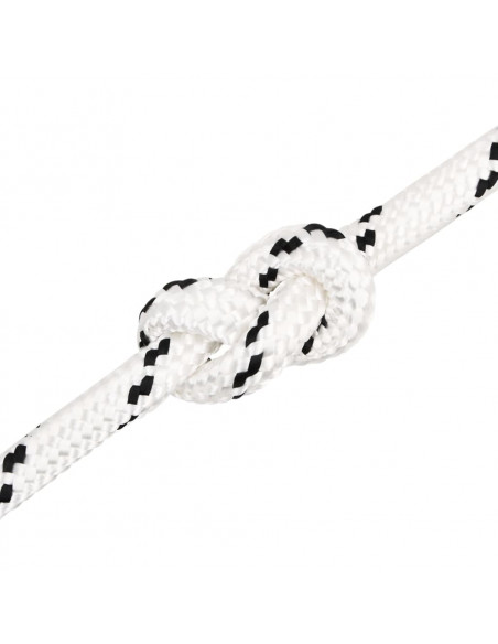 Corda Intrecciata per Barca Bianca 16 mm x 50 m Poliestere