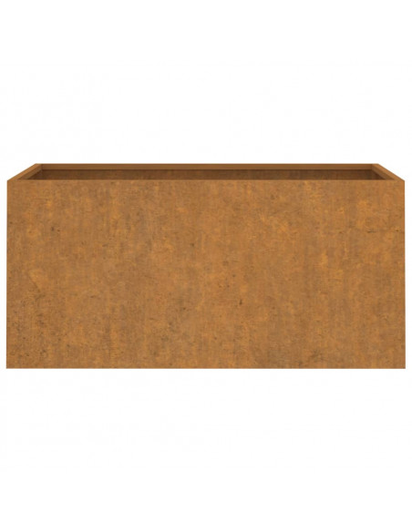 Fioriera 62x30x29 cm Acciaio Corten