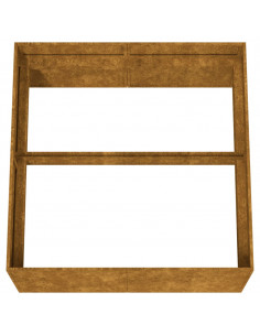 Fioriera 80x80x40 cm in Acciaio Corten