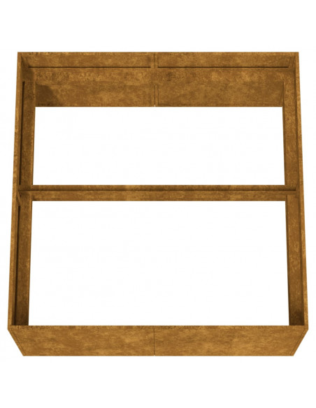 Fioriera 80x80x40 cm in Acciaio Corten