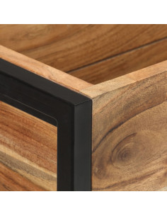 Fioriera 90x20x68 cm in Legno Massello di Acacia