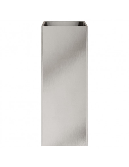 Fioriera Argento 32x29x75 cm in Acciaio Inox