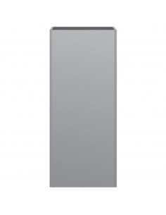 Fioriera Argento 32x27,5x75 cm in Acciaio Zincato