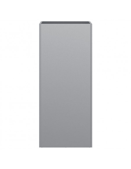 Fioriera Argento 32x27,5x75 cm in Acciaio Zincato