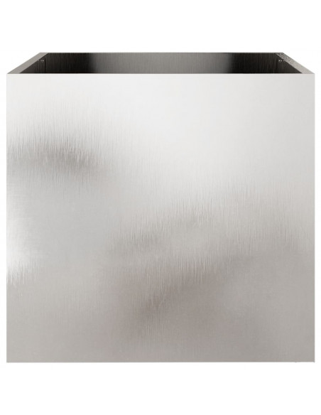 Fioriera Argento 49x47x46 cm in Acciaio Inox