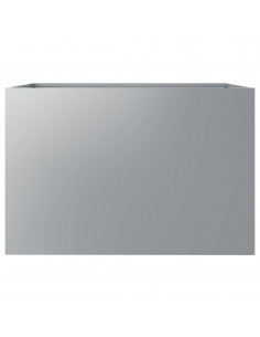 Fioriera Argento 62x40x39 cm in Acciaio Zincato