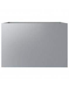 Fioriera Argento 62x47x46 cm in Acciaio Zincato