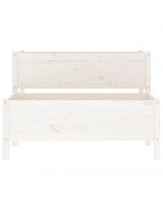 Fioriera Bianca 110x84x75 cm in Legno Massello di Pino