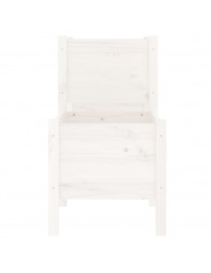 Fioriera Bianca 245,5x44x75 cm in Legno Massello di Pino