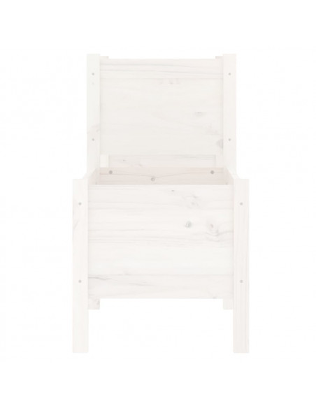 Fioriera Bianca 245,5x44x75 cm in Legno Massello di Pino