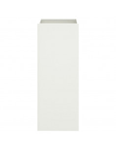 Fioriera Bianca 32x27,5x75 cm in Acciaio Laminato a Freddo