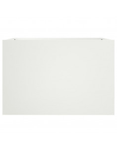 Fioriera Bianca 62x40x39 cm in Acciaio Laminato a Freddo