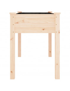 Fioriera con Fodera 118x59x76 cm Legno Massello di Abete