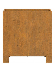 Fioriera con Gambe Ruggine 32x30x33 cm Acciaio Corten