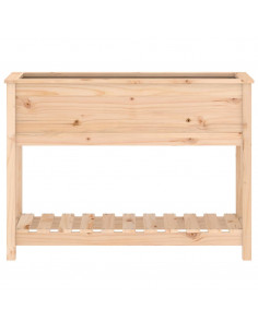 Fioriera con Mensola 111,5x34,5x81 cm in Legno Massello di Pino