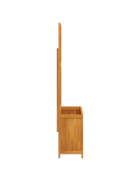 Fioriera con Traliccio 100x32x165 cm Legno Massello di Acacia