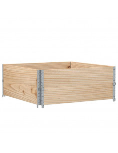 Fioriera da Giardino 100x100 cm in Legno Massello di Pino