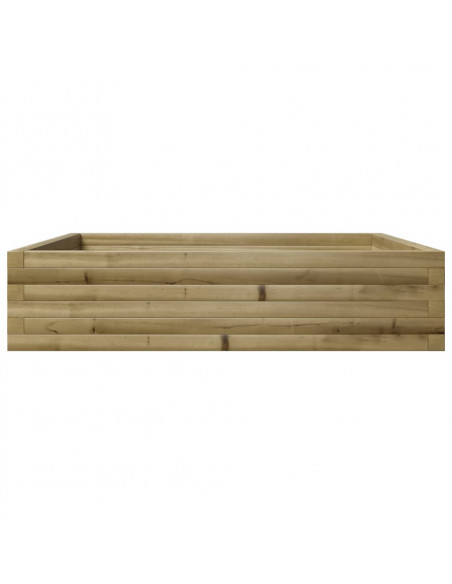 Fioriera da Giardino 100x100x23 cm in Legno di Pino Impregnato
