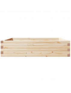 Fioriera da Giardino 100x100x23 cm in Legno Massello di Pino