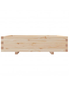 Fioriera da Giardino 100x100x26,5 cm in Legno Massello di Pino