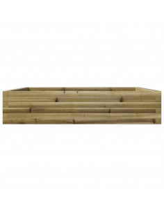 Fioriera da Giardino 110x110x23 cm in Legno di Pino Impregnato