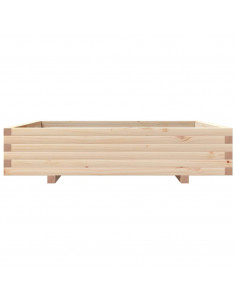 Fioriera da Giardino 110x110x26,5 cm in Legno Massello di Pino