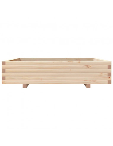 Fioriera da Giardino 110x110x26,5 cm in Legno Massello di Pino