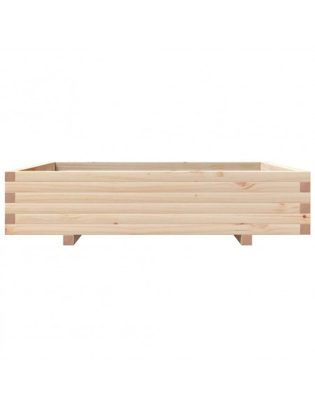 Fioriera da Giardino 110x110x26,5 cm in Legno Massello di Pino