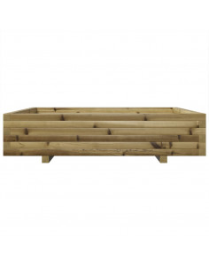 Fioriera da Giardino 110x110x26,5cm in Legno di Pino Impregnato