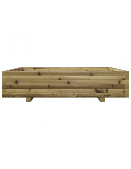 Fioriera da Giardino 110x110x26,5cm in Legno di Pino Impregnato