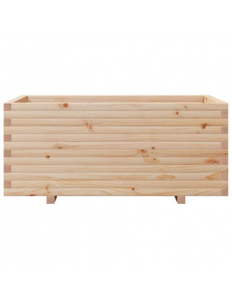 Fioriera da Giardino 110x60x49,5 cm in Legno Massello di Pino