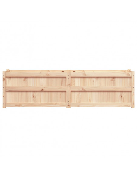Fioriera da Giardino 180x50x50 cm in Legno Massello di Pino